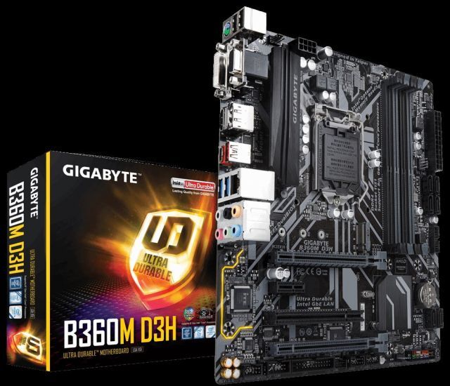 B360M-D3H Intel B360 1151 DDR4 2666MHz D-Sub/DVI-D Anakart