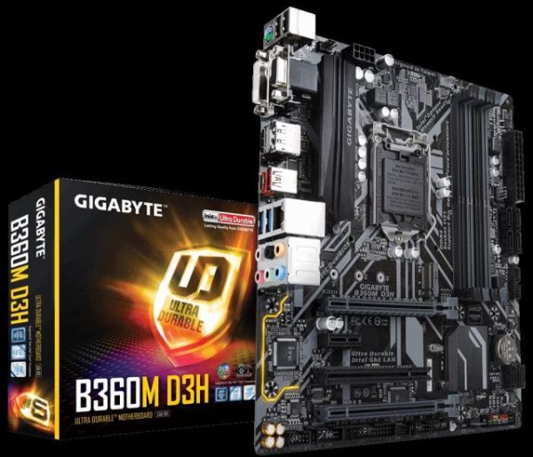 B360M-D3H Intel B360 1151 DDR4 2666MHz D-Sub/DVI-D Anakart