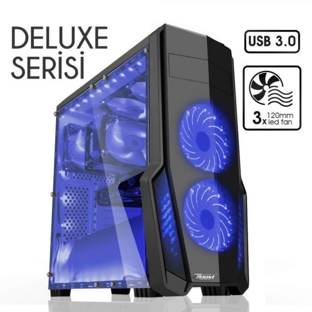 JBST-VKG1011S Pencereli Midi Tower Powersız Siyah Kasa