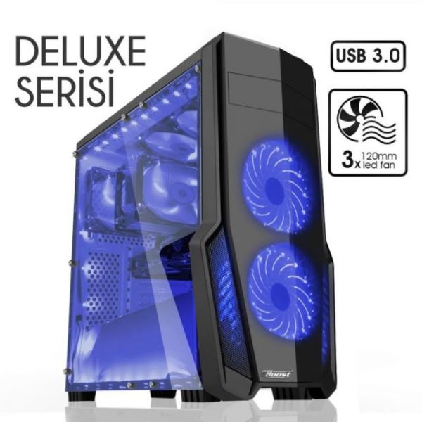 JBST-VKG1011S Pencereli Midi Tower Powersız Siyah Kasa