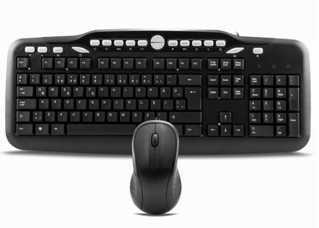 UN-797 Kablolu,USB, Q, TR MM Klavye-Mouse Siyah Set