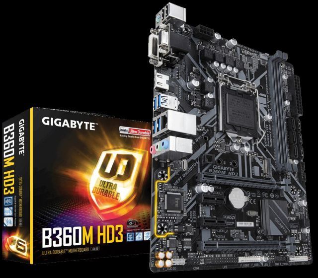 B360M-HD3 Intel B360 1151 DDR4 2666MHz D-Sub/DVI-D/HDMI Anakart