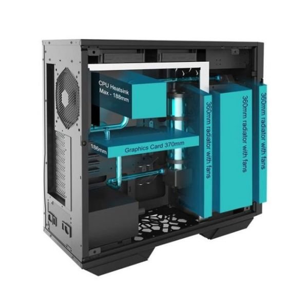 509 In-Win ROG Full Tower Alüminyum Siyah,Kırmızı Kasa