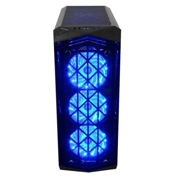 URANOS 3x120mm Mavi Fanlı Tempered Glass Gaming Mid ATX Kasa