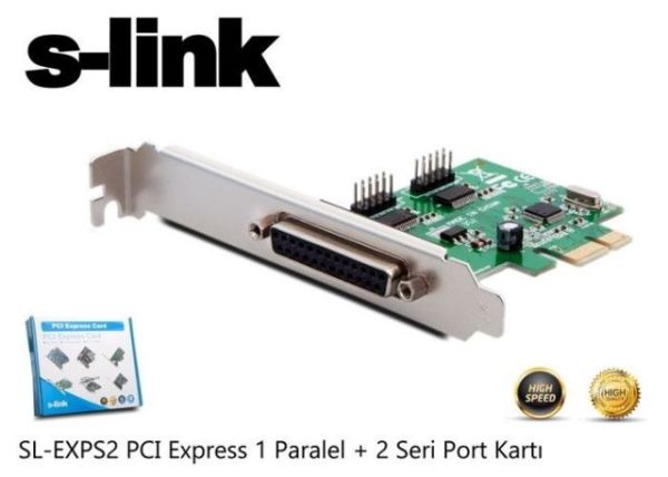 SL-EXPS2 PCI Express 1 Paralel + 2 Seri Port Kartı