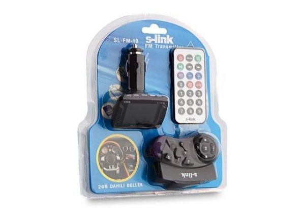 SL-FM-18 2GB MP4 SD/USB Destekli FM Transmitter
