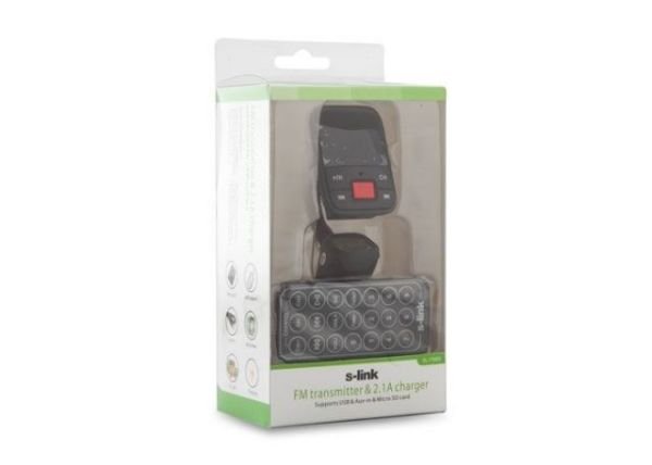 SL-FM65 SD/USB Destekli + 2.1A USB Şarj Portlu FM Transmitter