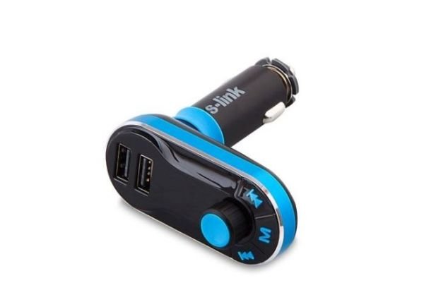 SL-FM66 SD/USB Destekli + 2.1A USB Şarj Portlu FM Transmitter