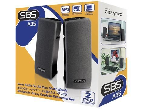 51MF1630AA000 SBS A35 2W Rms 2+0 Siyah Hoparlör