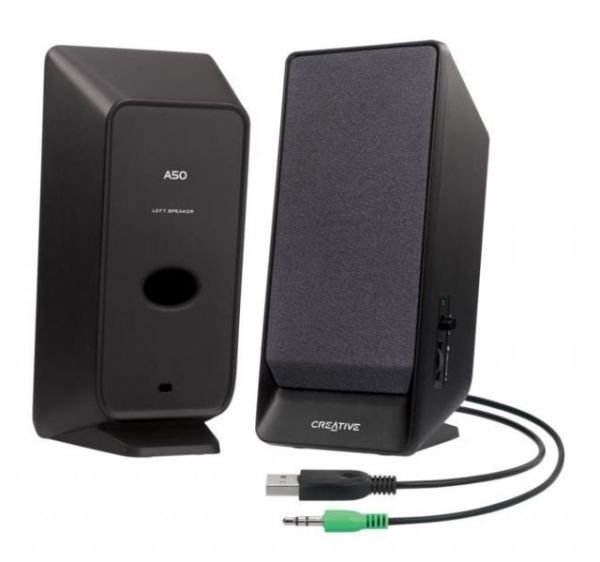 51MF1675AA000 SBS A50 2W Rms 2+0 USB Siyah Hoparlör