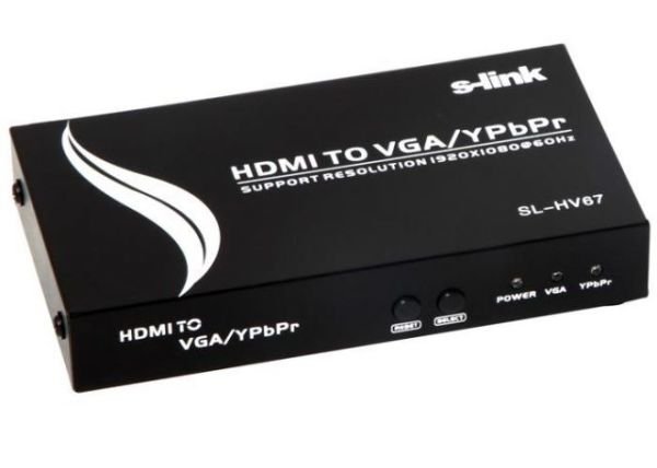 SL-HV67 HDMI To VGA+YPBPR Çevirici
