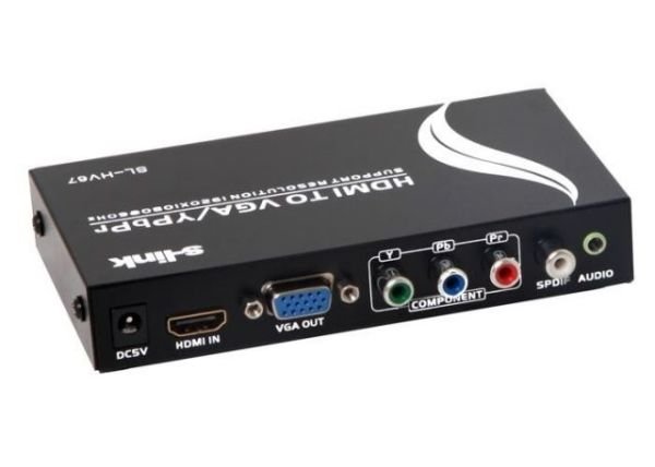 SL-HV67 HDMI To VGA+YPBPR Çevirici