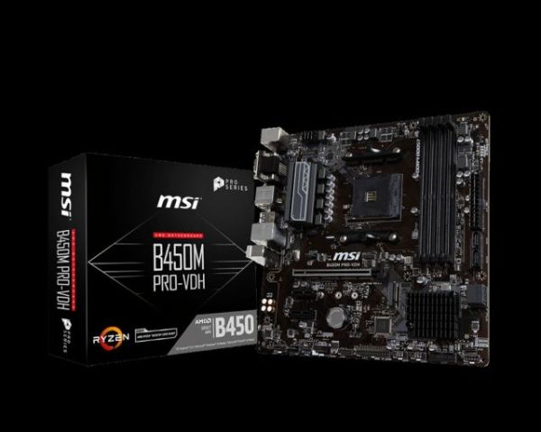 B450M-PRO-VDH B450M PRO-VDH  AM4 DDR4  DVI HDMI  VGA GLAN SATA 6GB/S M2 USB3.1 m