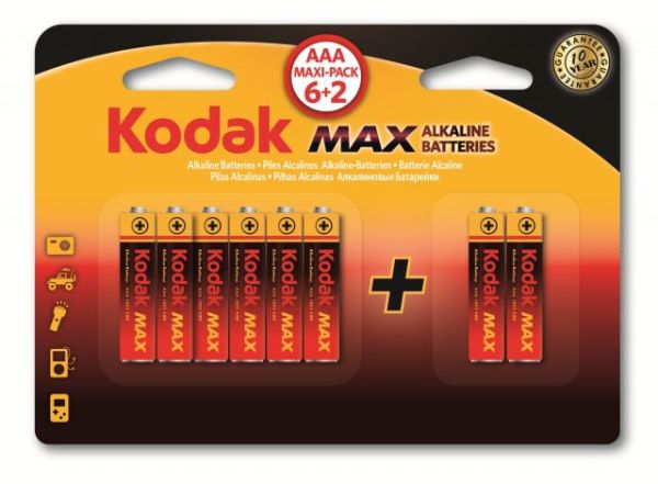 K3A-6-2-30411913 AAA 6+2 Adet Alkalin İnce Pil