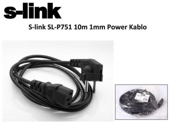 SL-P751 10 Metre Kasa/Monitör Güç Kablosu