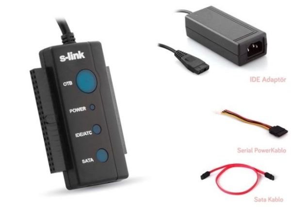 SL-SATA35 USB 2.0 Sata + IDE Data Kablosu