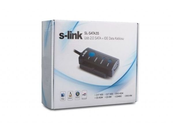 SL-SATA35 USB 2.0 Sata + IDE Data Kablosu