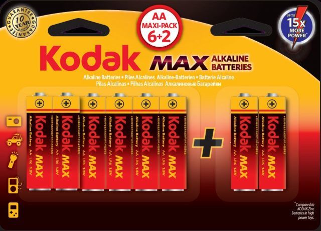 KAA-6-2-30411906 AA 8 Adet Alkalin Kalem Pil