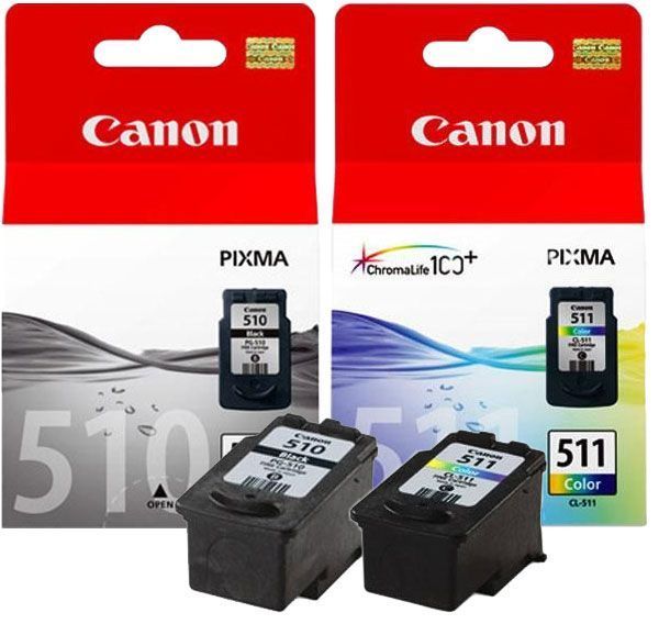 PG510-CL511 Siyah ve Renkli Kartuş Seti