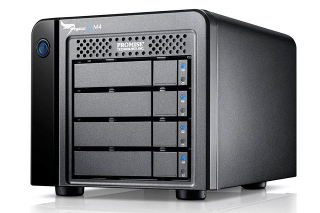 F40PR4M01000000 Pegasus 2 M4 with 4 x 1TB SATA 2.5'' HDD incl. Thunderbolt cable