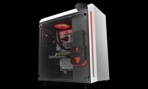 BARONKASE_LIQUD_WH BARONKASE LIQUID WHITE DAHİLİ SIVI SOĞUTMALI ATX BEYAZ kasa 2 × USB3.0 /