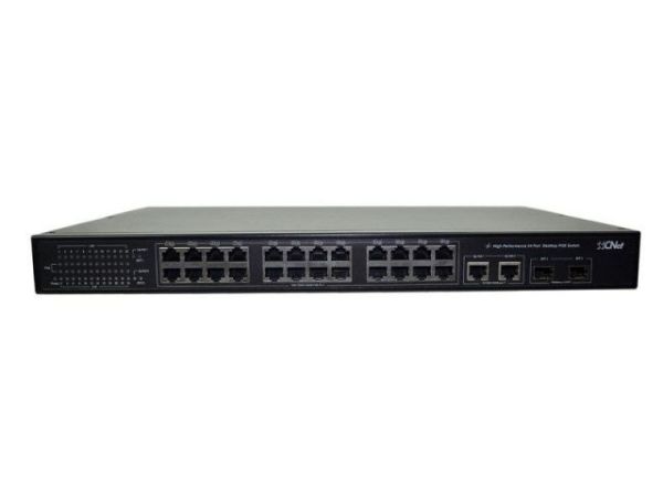 CSH2400FP 24 Port Full Gigabit, 2x Gigabit RJ45 Uplink, 2x SFP 300W PoE Switch