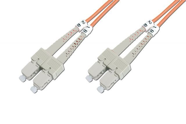BC-2522-01 1M,Multimode,3.0mm,Duplex,50/125 SC-SC Fiber Optik Patch Kablo