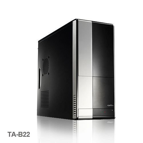 VENTO-TAB22-600 VENTO-TA-KB22-600W MIDI TOWER SİYAH GÜMÜŞ FSP POWER SUPPLY