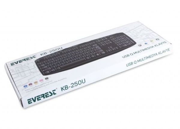 KB-250U USB Q Multimedya Siyah Klavye
