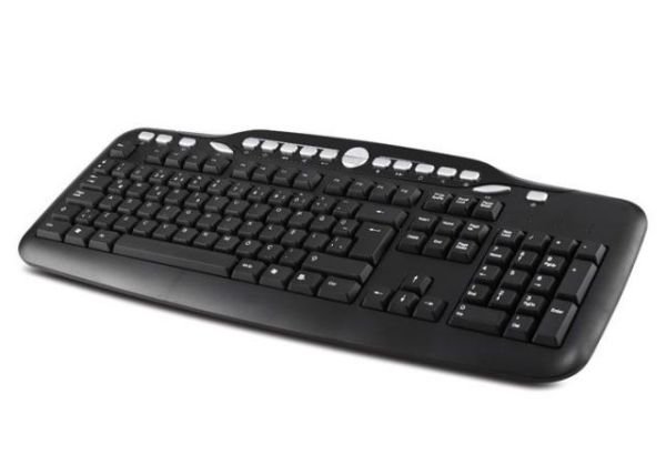 KB-2609U Kablolu USB Q TR Multimedya Siyah Klavye