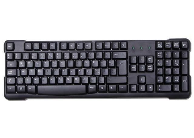 KB-861U Kablolu USB Q TR Multimedya Siyah Klavye