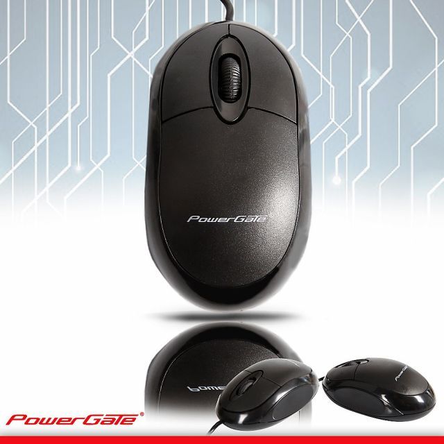 PG-E190-S PowerGate E190-S USB Kablolu Siyah Mouse