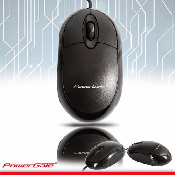 PG-E190-S PowerGate E190-S USB Kablolu Siyah Mouse