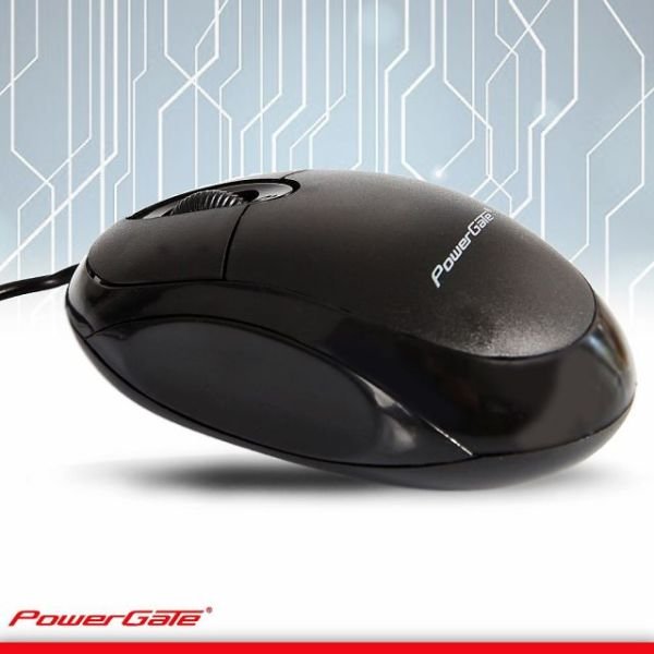 PG-E190-S PowerGate E190-S USB Kablolu Siyah Mouse