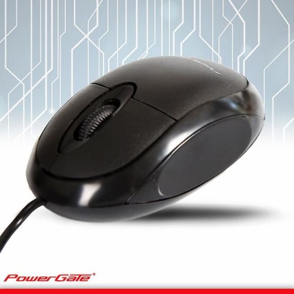 PG-E190-S PowerGate E190-S USB Kablolu Siyah Mouse