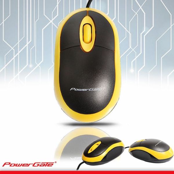 PG-E190-SR E190-SR USB Kablolu Sarı,Siyah Mouse