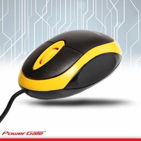PG-E190-SR E190-SR USB Kablolu Sarı,Siyah Mouse