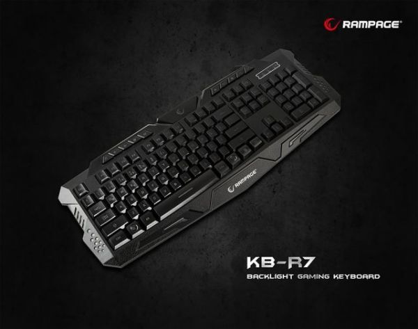 KB-R7 KB-R7 USB Işıklandırmalı Q Siyah Gaming Klavye