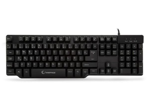 KB-R8S USB 3 Farklı Aydınlatmalı Q Mekanik Hisli Siyah Klavye