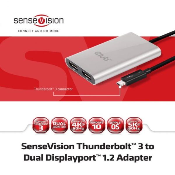 CSV-1577 Thunderbolt 3-Çift DP Dönüştürücü