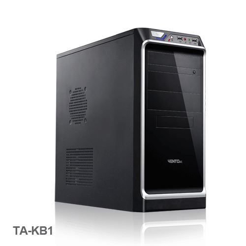 VENTO-TA-KB1-600 VENTO-TA-KB1-600W MIDI TOWER SİYAH GÜMÜŞ FSP POWER SUPPLY