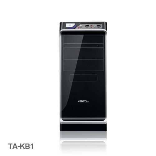 VENTO-TA-KB1-700 VENTO-TA-KB1-700W MIDI TOWER SİYAH GÜMÜŞ FSP POWER SUPPLY
