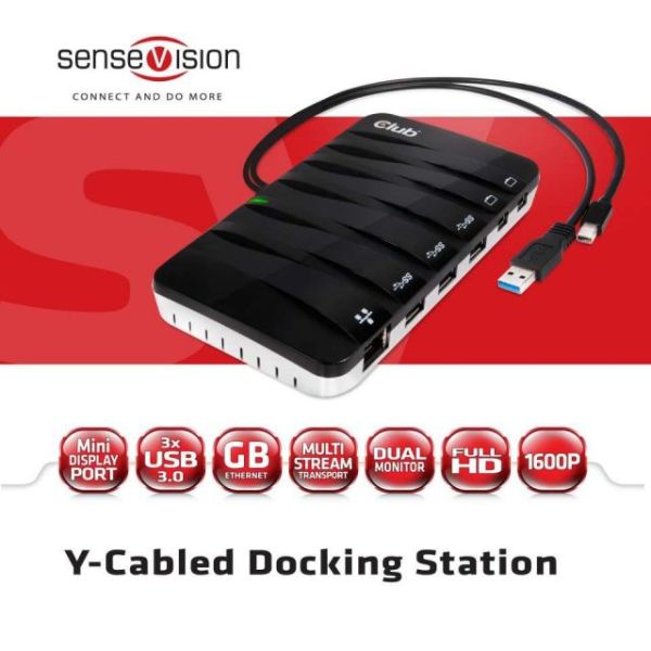 CSV-3203 USB3.0 Mini Display Port MST Yerleştirme İstasyonu Çoklayıcı