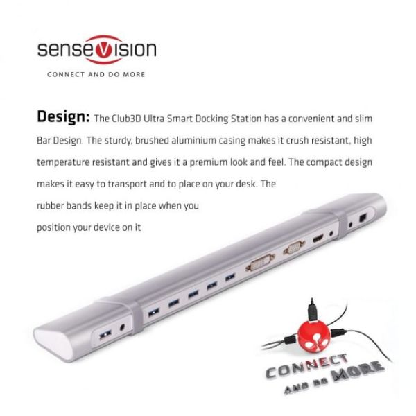 CSV-3242HDA USB3.0, 3D Ultra Akıllı Yerleştirme İstasyonu Çoklayıcı