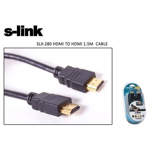 SLX-280 1.5M HDMI to HDMI Altın Uçlu Görüntü Kablosu