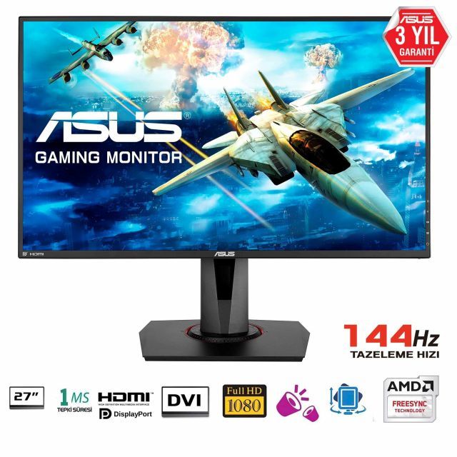 VG278Q 27''920x1080,1ms,144Hz,2Wx2 ,DVI-DP Led Monitör