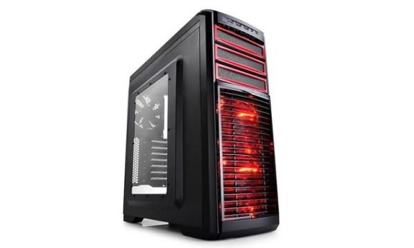 KENDOMEN_RD 2xUSB2.0 1xUSB3.0 1xAudio 1xMic 3x120mm Fan Kırmızı Kasa