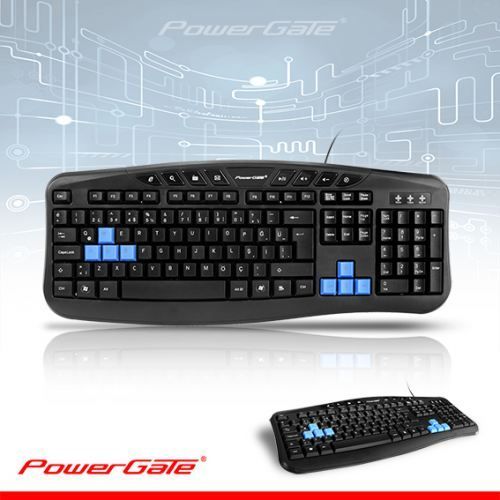 PG-KB-X5 Powergate KB-X5 Q Multimedya USB Siyah Klavye