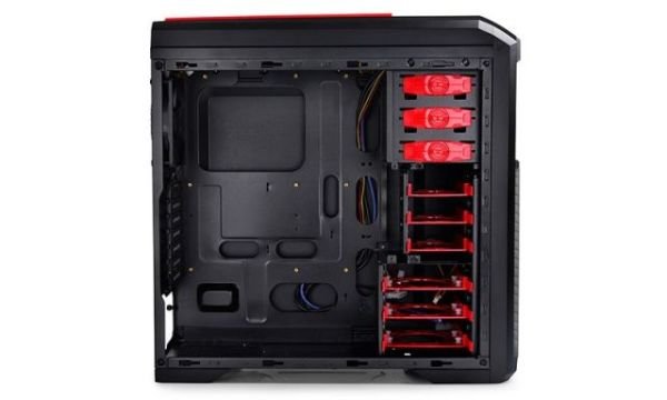 KENDOMEN_RD 2xUSB2.0 1xUSB3.0 1xAudio 1xMic 3x120mm Fan Kırmızı Kasa