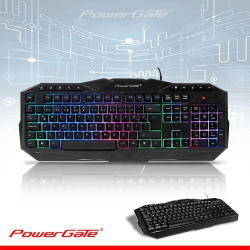PG-KB-Z4 Powergate KB-Z4 Multimedya USB Led Gaming Siyah Klavye